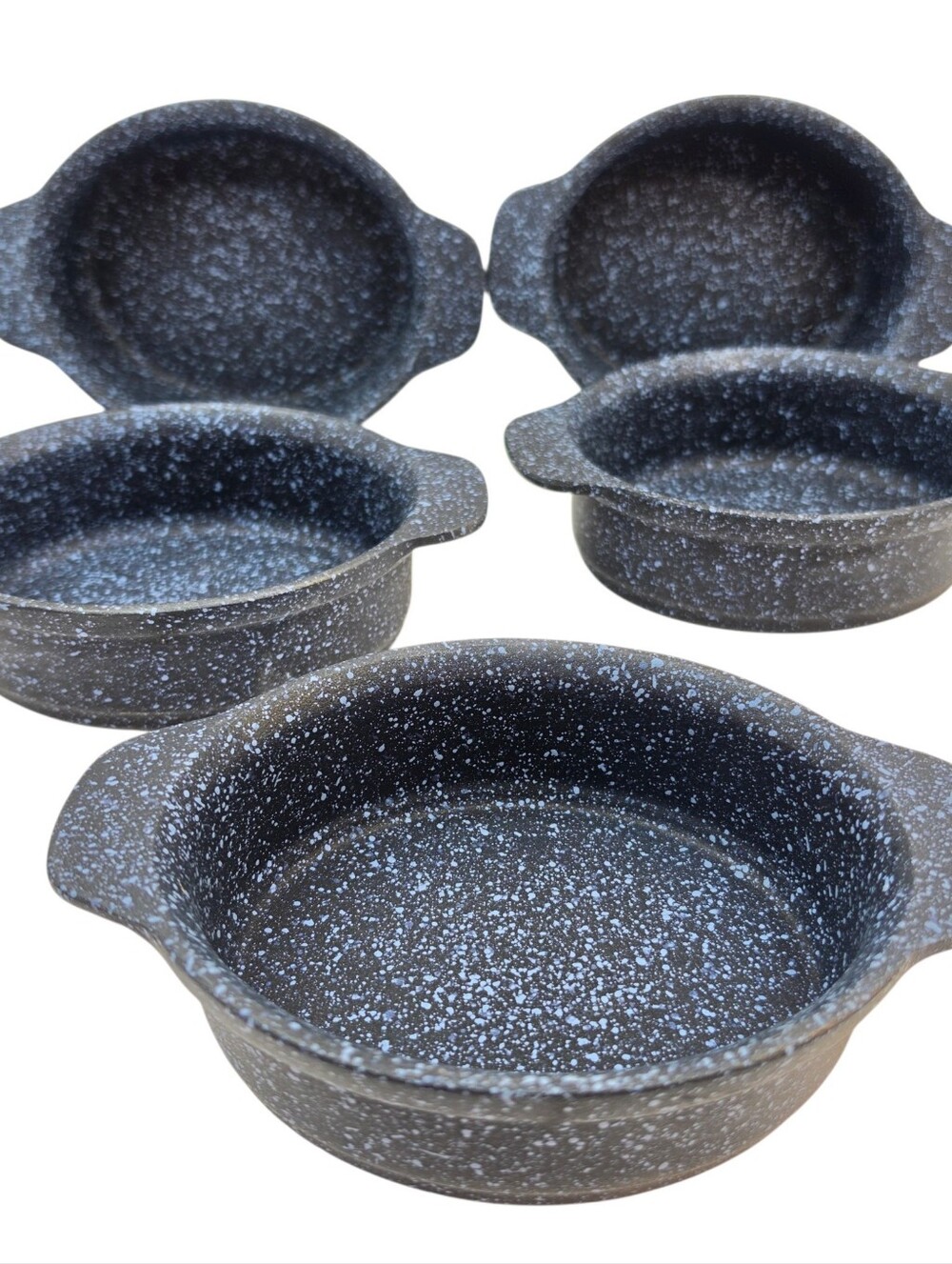 Folio Speckled Nonstick Oval Handled Baking Dishes 5 piece 7" 450°F
